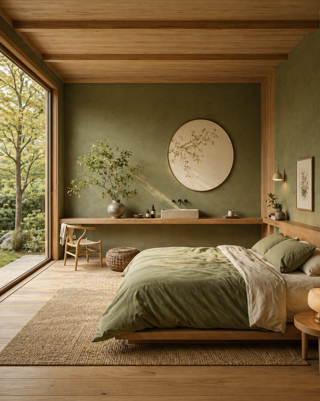 Japanese-inspired bedroom